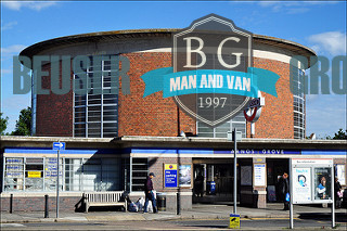 Arnos Grove N11, N14 Man with Van